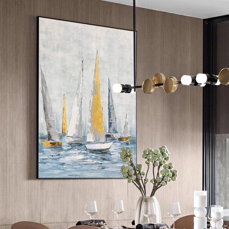 Regatta Seascape Oil Painting