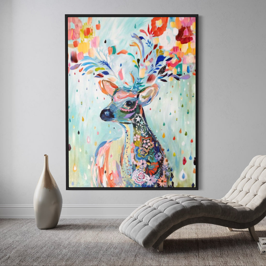 Colorful Deer Wall Art