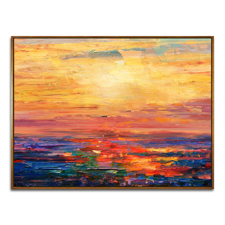 Sunset Handmade Oil Painting