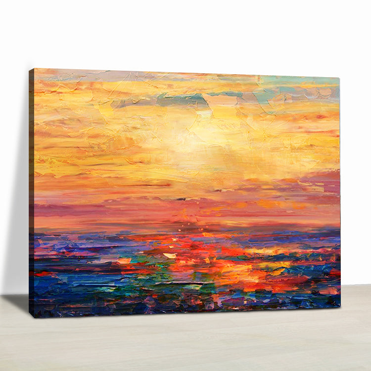 Sunset Handmade Oil Painting