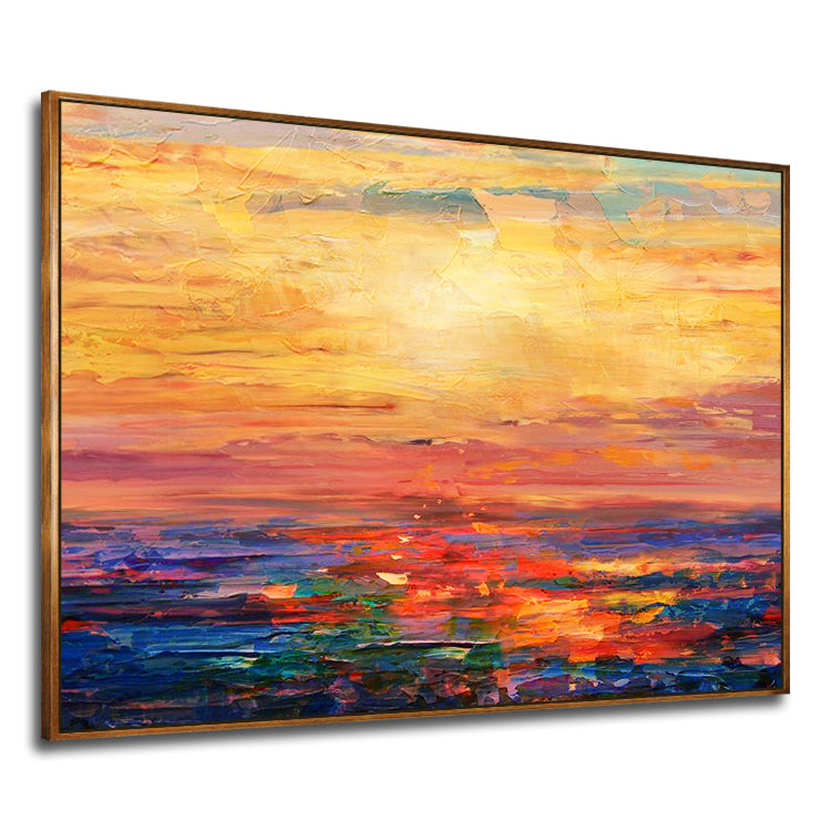 Sunset Handmade Oil Painting